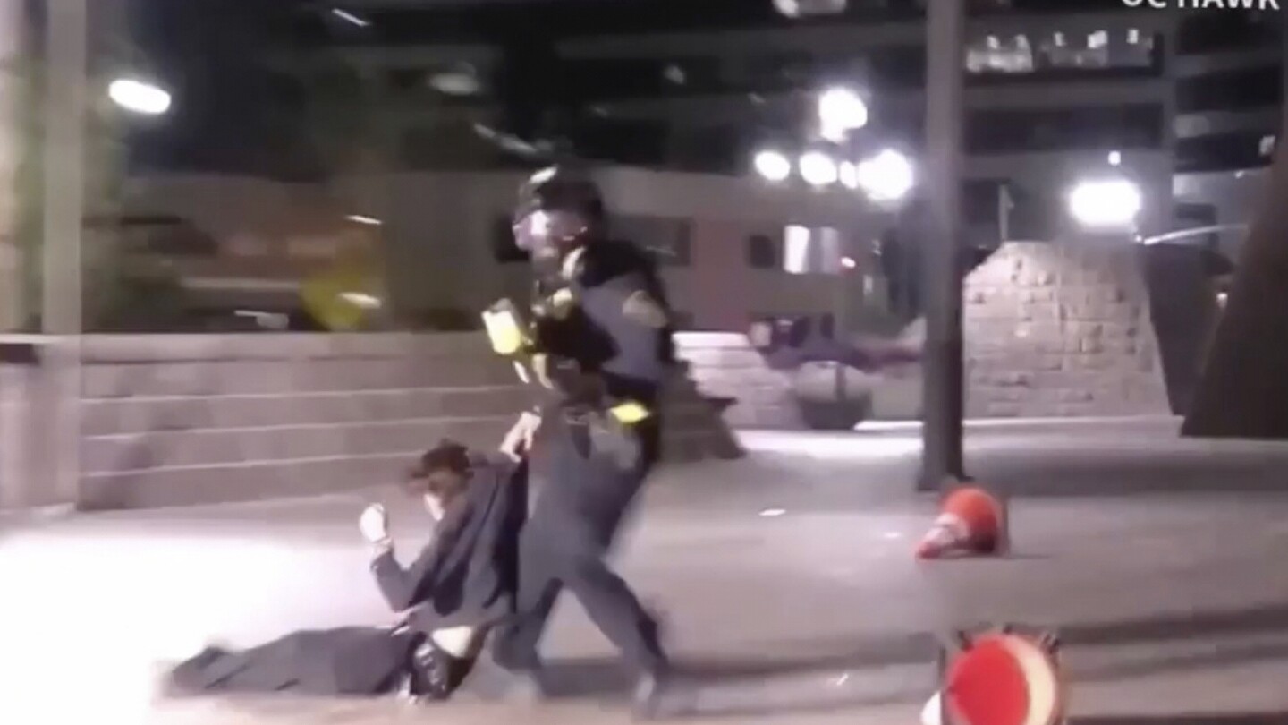 Demonstrator injured by projectile at Southern California protest