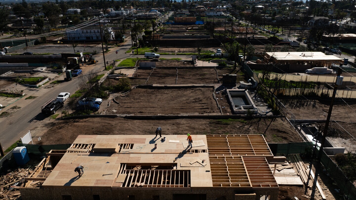 Most people remain displaced one year after LA-area wildfires