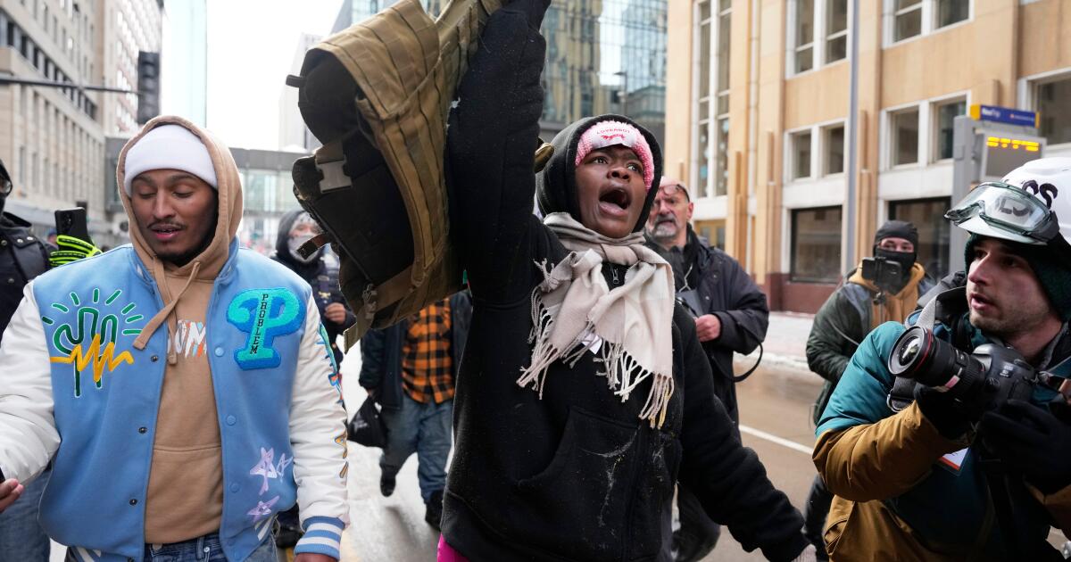 Counterprotesters chase off conservative influencer amid Minneapolis immigration crackdown