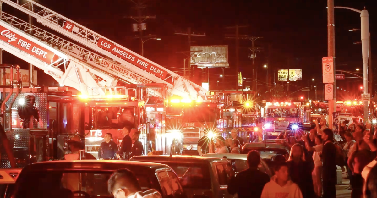 Dogs looking for 'human bone or tissue' get a hit near burned L.A. building, officials say