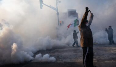 Protesters demand immigration agents leave Minneapolis after fatal shooting