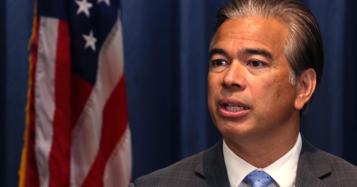 California Atty. Gen. Rob Bonta opts against running for governor. Again.