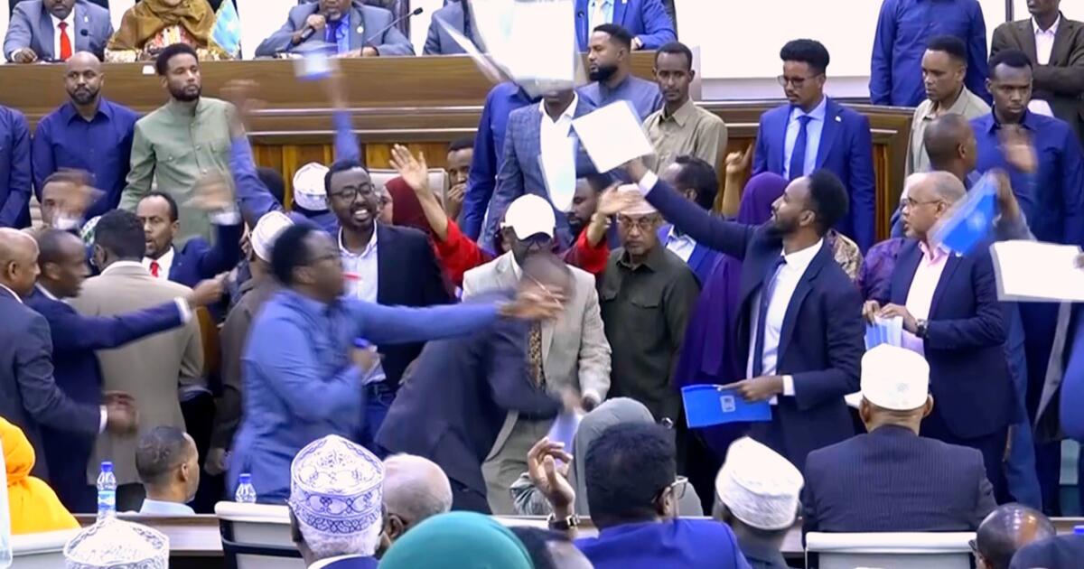 Chaos erupts in Somalia's parliament over proposed constitutional amendments