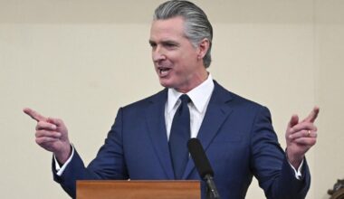 Newsom offers a sunny view of California to combat Trump's darkness