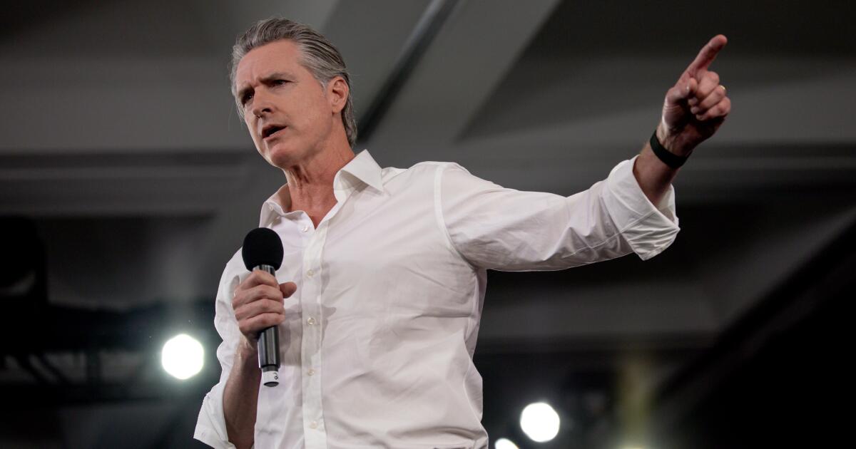 Newsom, forget the White House. Take care of your state