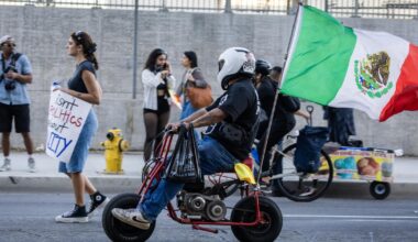 Demonstrations against ICE tactics continue in L.A.