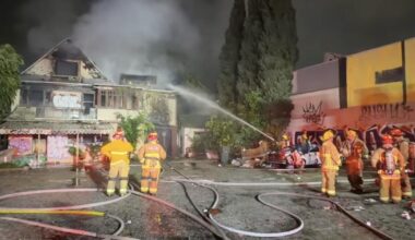 Hollywood motel where rock icons stayed burns down