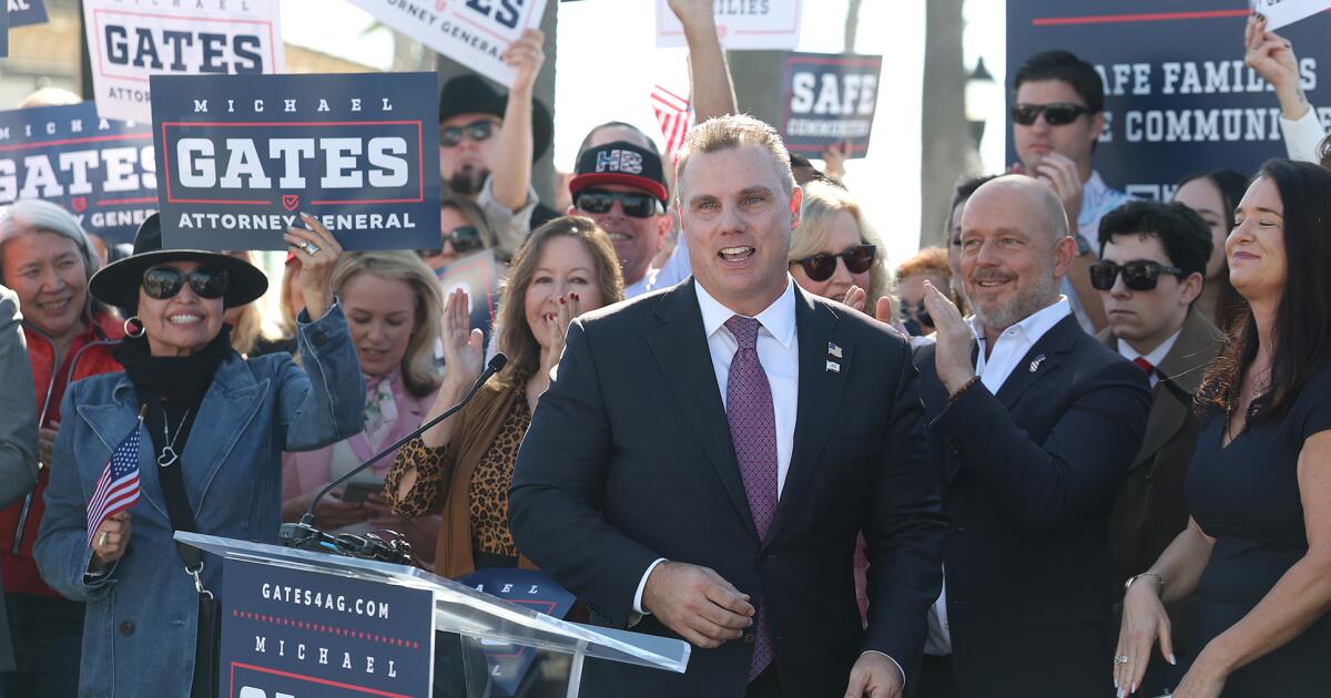 Huntington Beach's Michael Gates announces bid for California attorney general