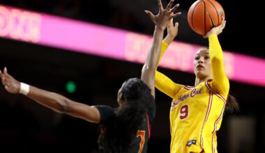 Kara Dunn scores 21 points and USC women work hard, but lose fourth in a row