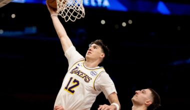Lakers' Jake LaRavia reminds everyone who No. 12 is