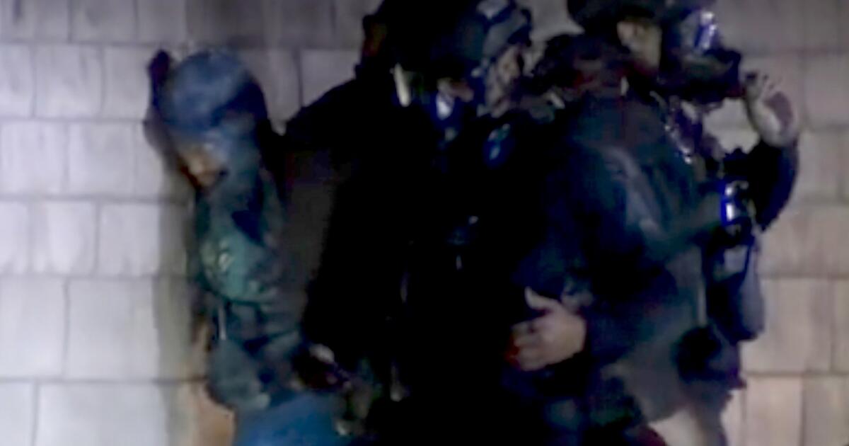 L.A. wire theft suspect goes into manhole and refuses to come out