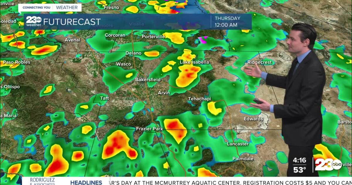 Light rain Wednesday, more on Thursday