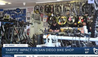 San Diego bike shop owner navigates uncertainty amid Trump's tariff policies