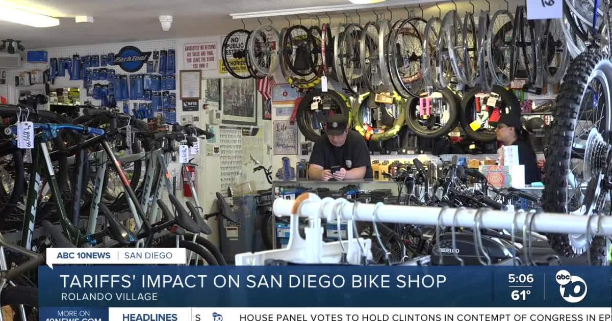 San Diego bike shop owner navigates uncertainty amid Trump's tariff policies