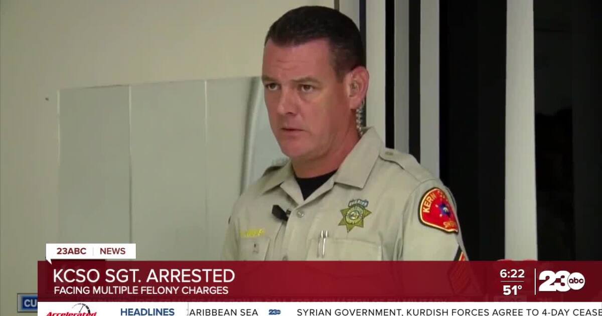 Sheriff's sergeant arrested on felony charges