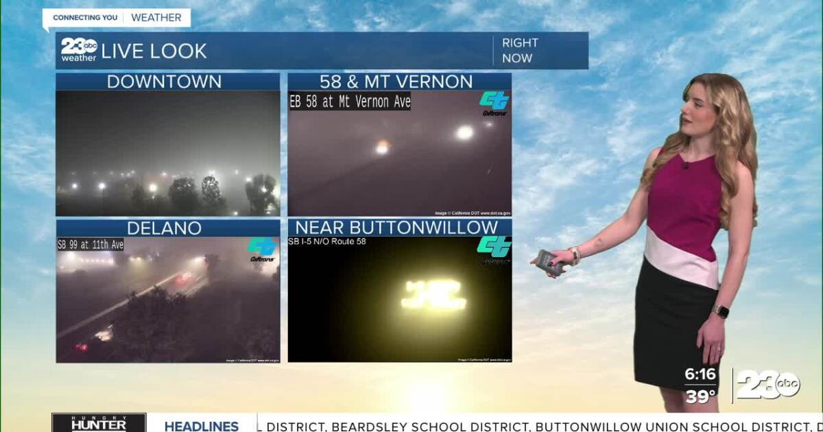 Widespread fog in the valley Tuesday morning