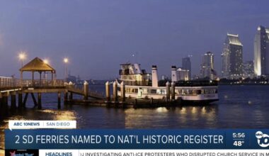 2 San Diego ferries named to National Register of Historic Places