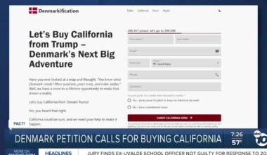 Petition calls for Denmark to buy California?