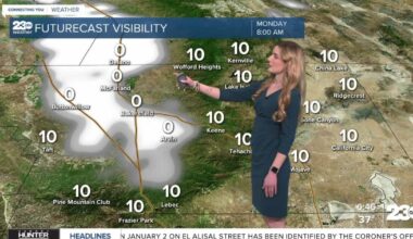 Dense fog possible Monday morning plus another chilly morning