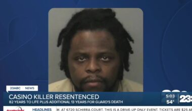 Casino shooter resentenced to multiple life terms