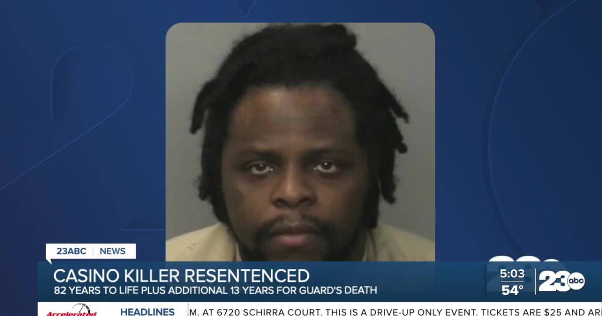 Casino shooter resentenced to multiple life terms