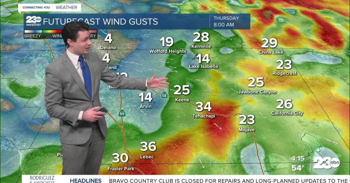 Strong winds, light precipitation overnight