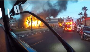 Fresno firefighters rescue elderly resident as officer hospitalized following house fire
