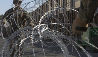 San Diego sues federal government over razor wire fence at border