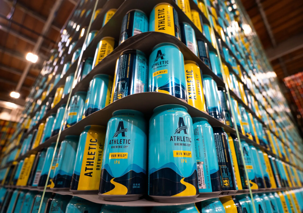 Athletic Brewing cans