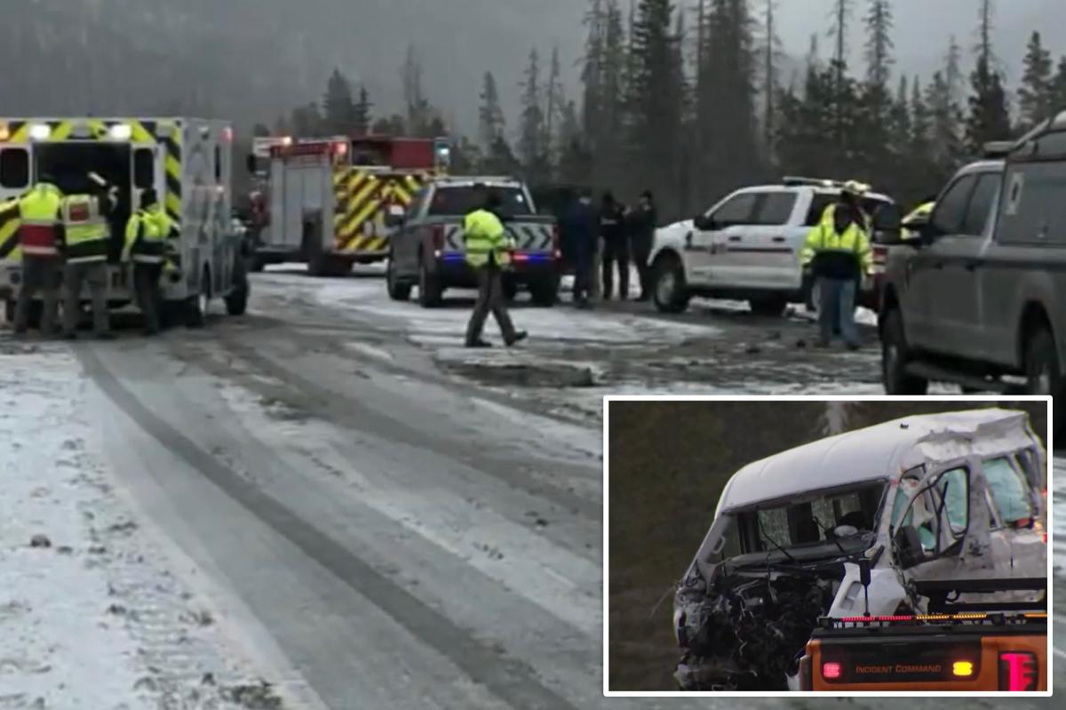 California girl hockey team's van hits snowplow in Colorado, killing one player's dad and injuring others