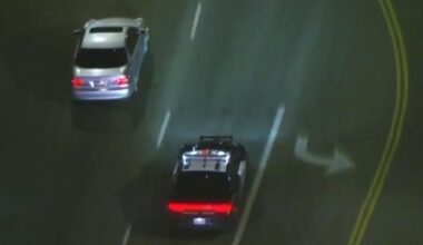 Wrong-way driver leads police chase across Los Angeles