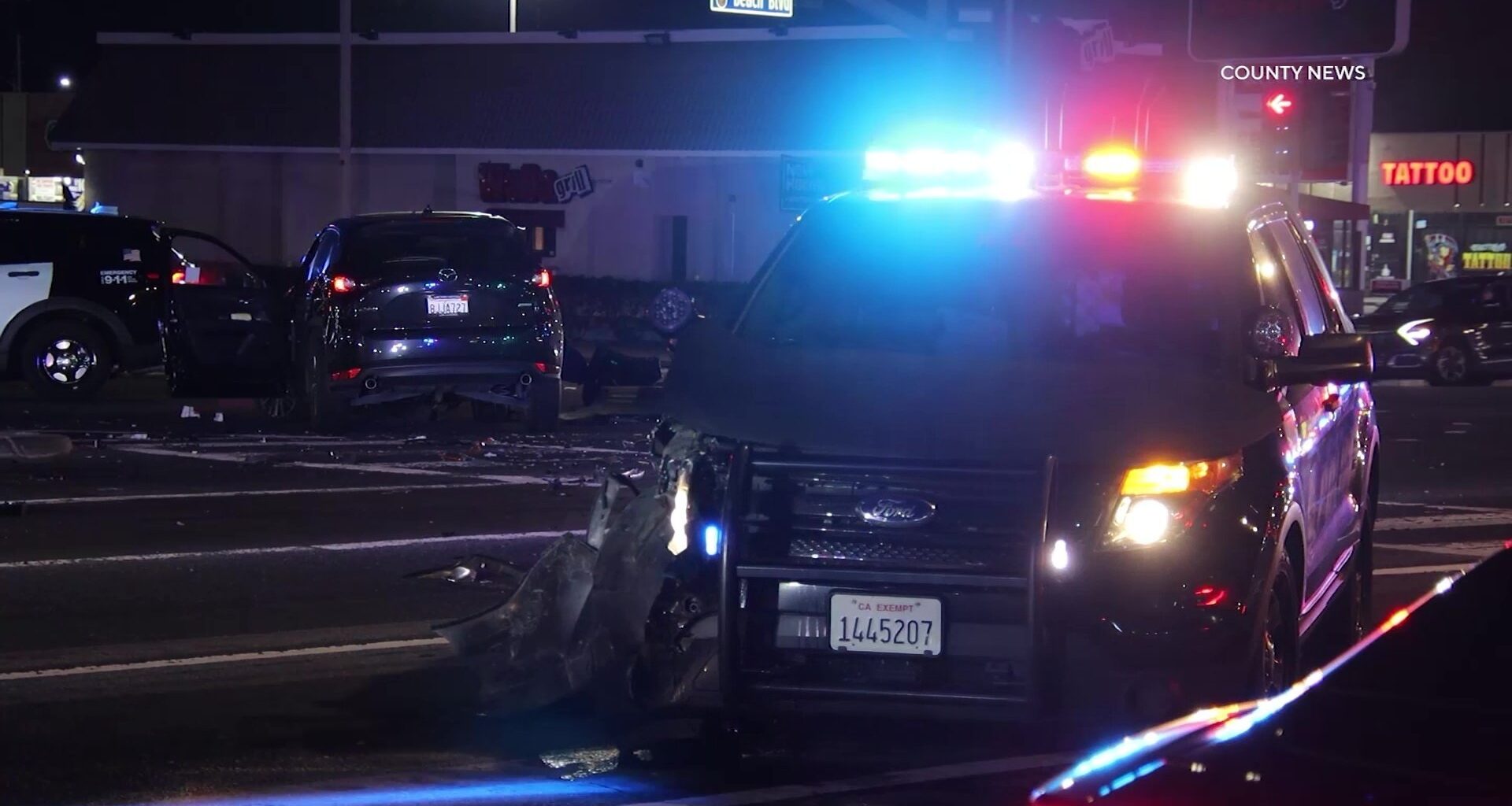 Anaheim: Pursuit Crash Damages Westminster Police K-9 Vehicle