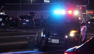 Anaheim: Pursuit Crash Damages Westminster Police K-9 Vehicle