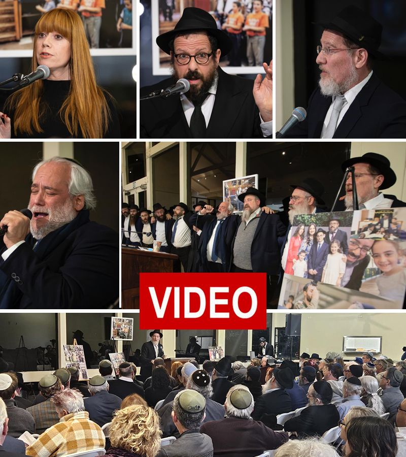 Emotional Shloshim for Rabbi Eli Schlanger Held in Bakersfield, CA