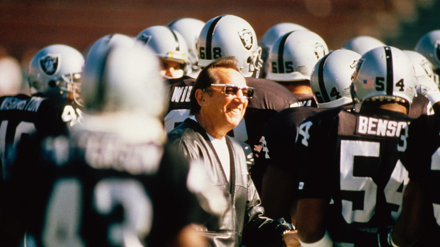 Unknown date & location, USA; FILE PHOTO; Oakland Raiders head coach Al Davis on the sideline with his team. Mandatory Credit: Tony Tomsic-USA TODAY NETWORK