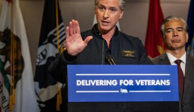 Newsom takes aim at veterans ‘claim sharks’ as he signs law banning fees for help with VA