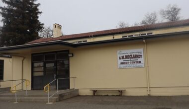 Closure looms for adult education center