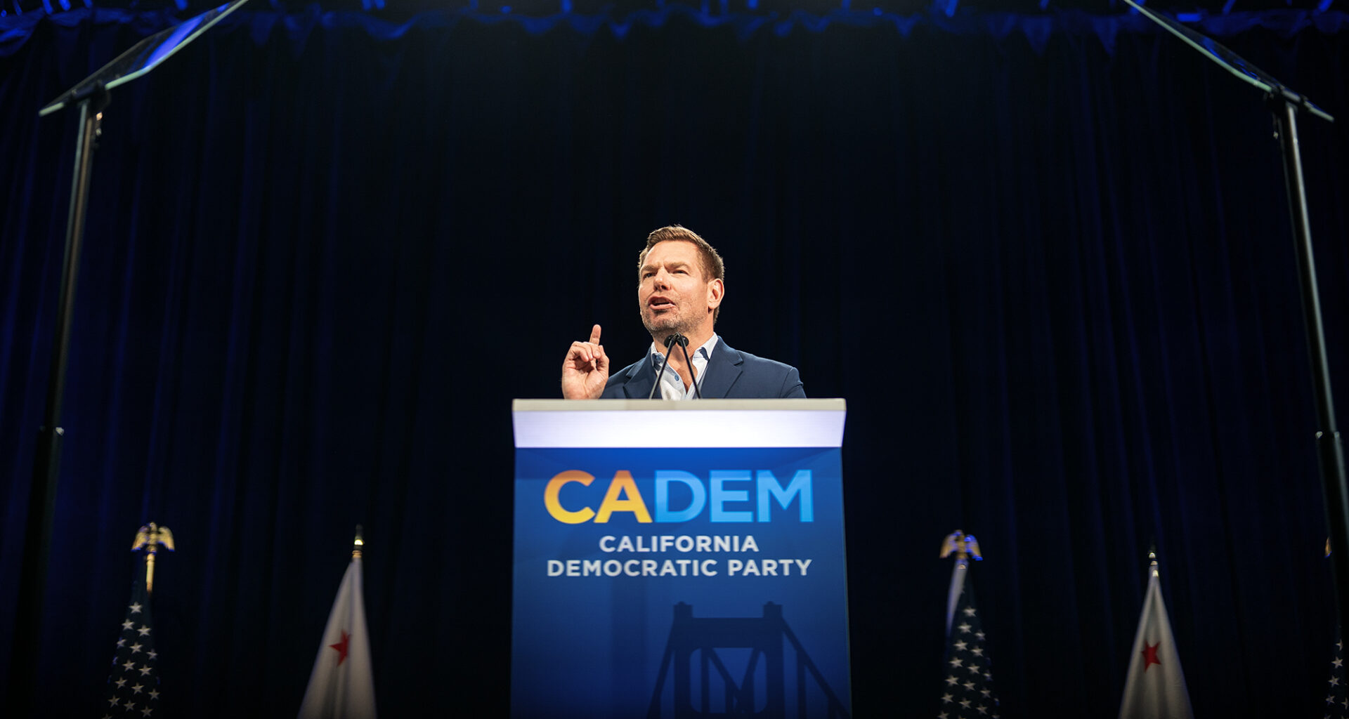 Swalwell leads but no Democrat secures party endorsement