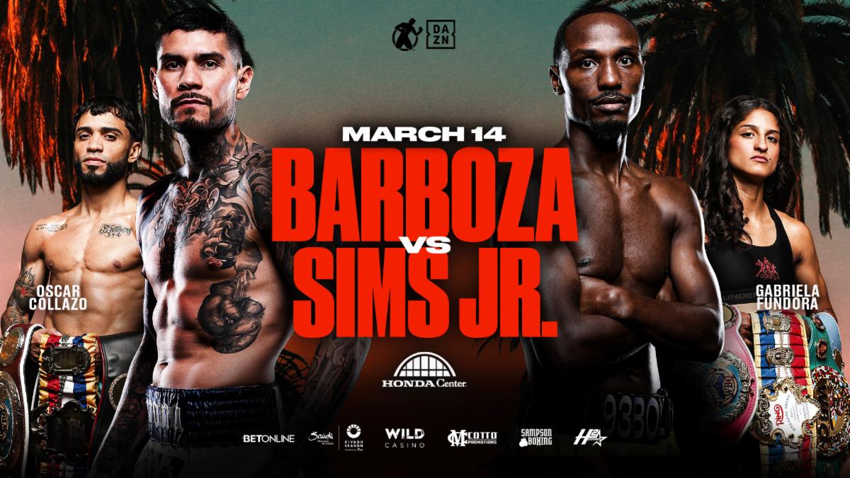 Arnold Barboza Jr vs Kenneth Sims Jr Set For March 14 in Anaheim, California