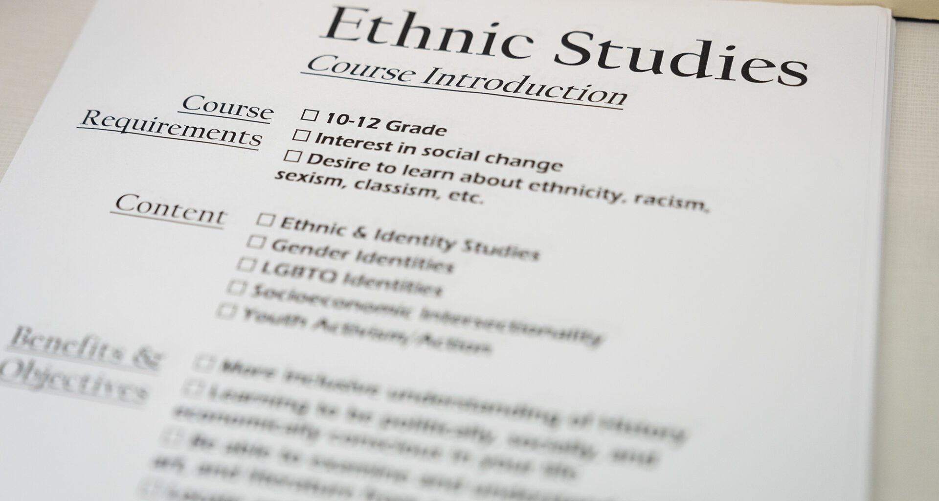 CA high schools should teach ethnic studies but aren’t