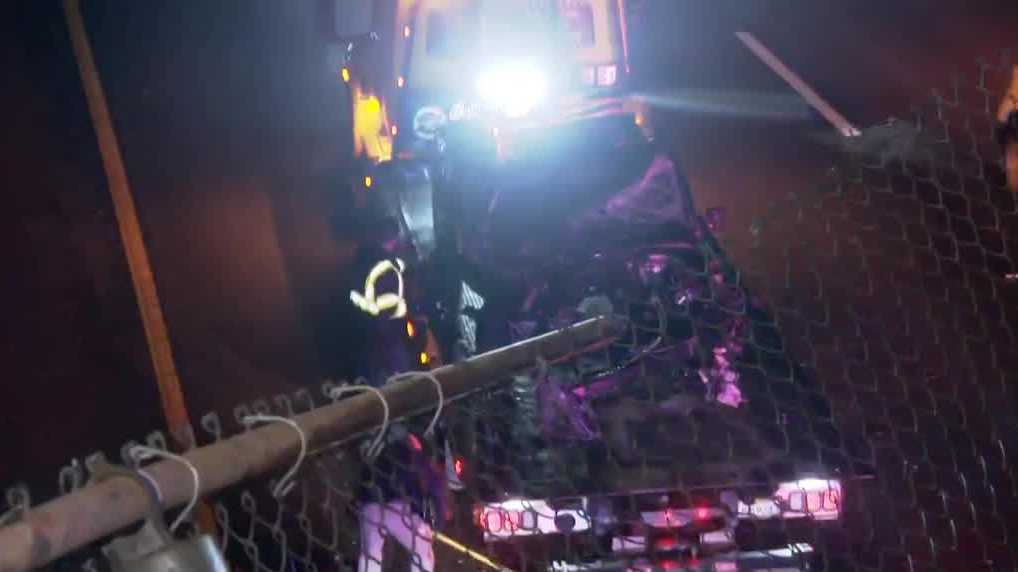 1 injured, traffic delayed after car veers off overpass in Sacramento