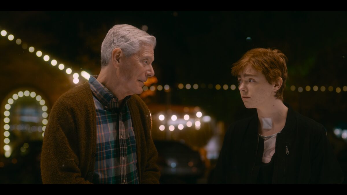 Stephen Lang and Elsie Fisher in 