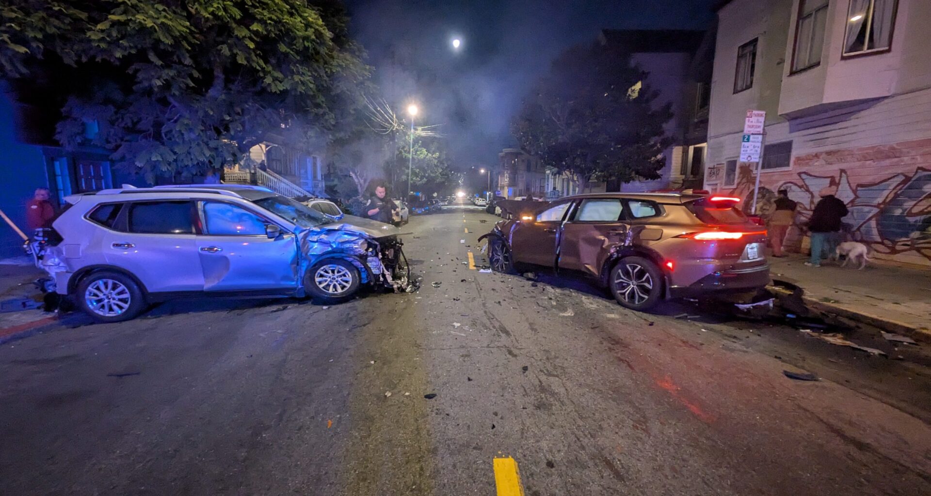 Early-morning hit-and-run in Mission District involved four vehicles
