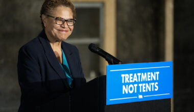 LA mayor faces an election battle from the city's left wing