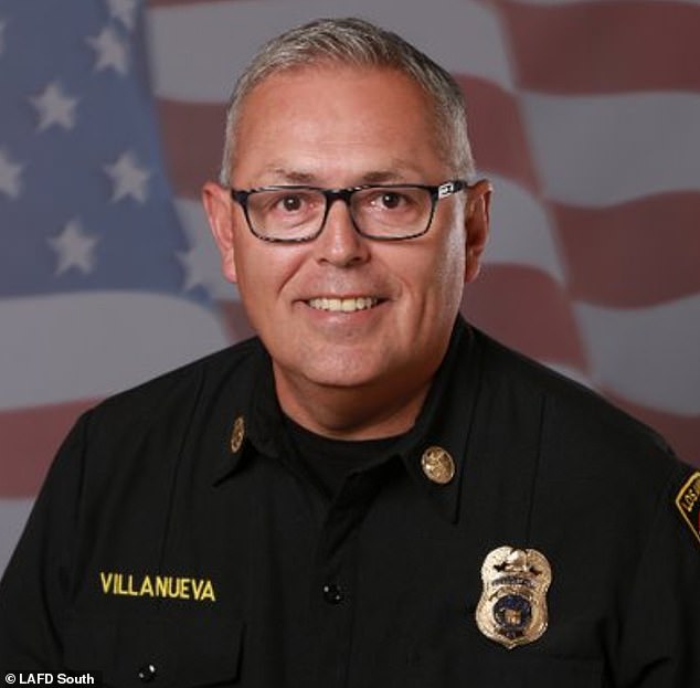 Two sources with insider information told the LA Times that after receiving an early draft of the report, Bass told then-interim Fire Chief Ronnie Villanueva (pictured) that it could expose the city to legal liabilities