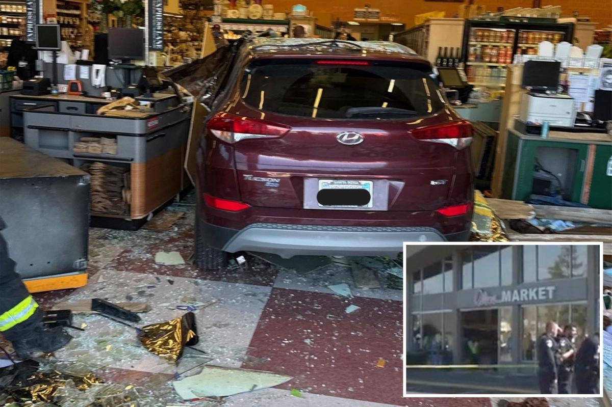 7 injured after driver plows into checkout area at California grocery store