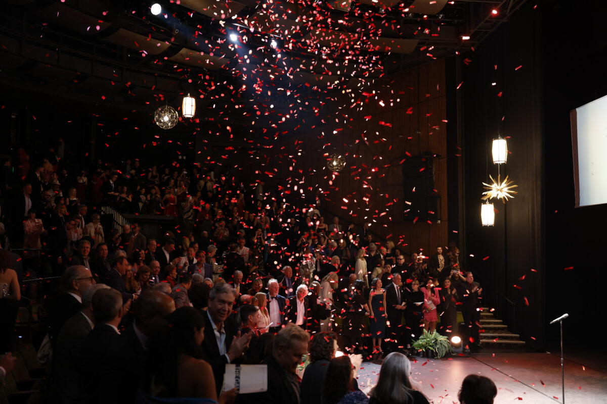 The audience during Center Theatre Group’s CTG: The Gala 2024 at the Ahmanson Theatre, Mark Taper Forum, Dorothy Chandler Pavilion and Jerry Moss Plaza on April 28, 2024, in Los Angeles, California. 