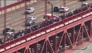 'Human chain' on Golden Gate Bridge calls for change in Iran
