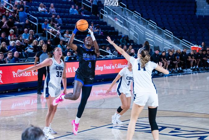 Atchison, Bello Post Season Highs in Road Contest at California Baptist