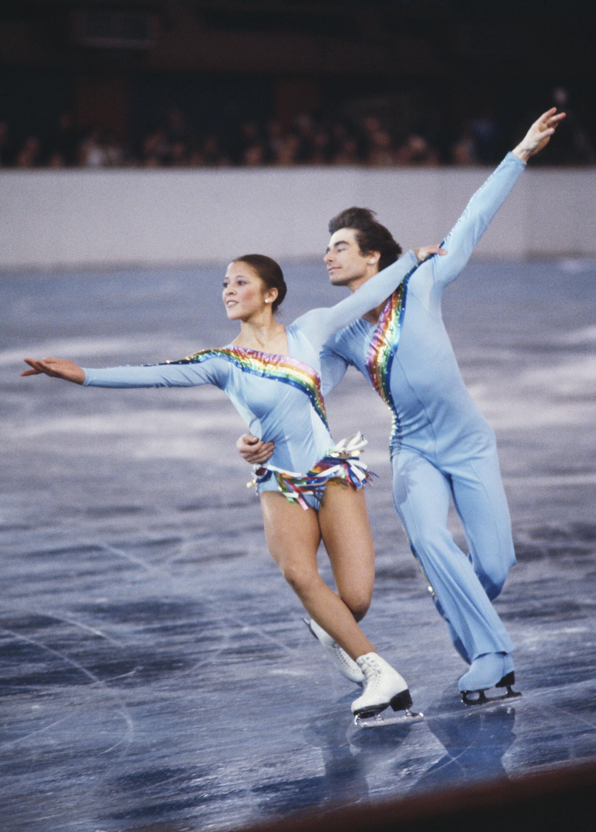 U.S. pairs figure skating duo of Tai Babilonia and Randy Gardner in 1979.